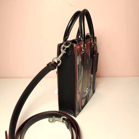 NWT - COACH x Mint + Serf - North/South Mini Bag Graffiti Print - Picture 12 of 16